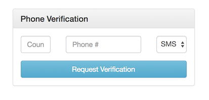 Phone Verification by SMS or Voice.
