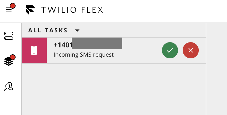 Incoming SMS request in Flex.