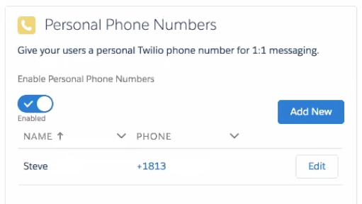 Personal Phone Numbers.